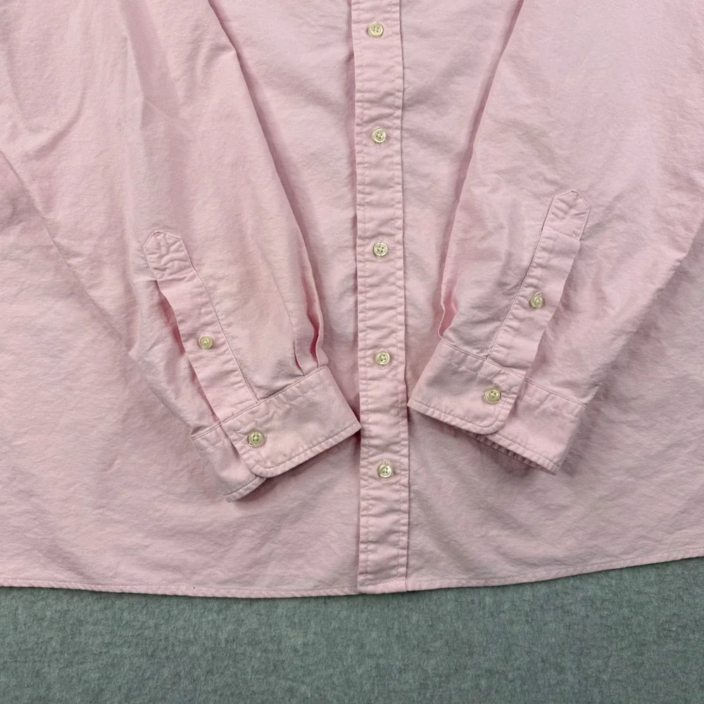 Polo Ralph Lauren Shirt Mens 3XB Pink Oxford Button Down Long Sleeve Preppy
